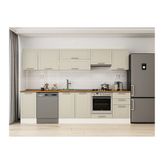 Alvinka 305X210 Cm Klasik Mebran Mutfak Dolabı, M E90S45S50 1 Mebran Kumtaşı Suntalam