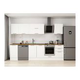 Alvinka 305X210 Cm Klasik Mebran Mutfak Dolabı, M E90S45S50 2 Mebran Beyaz Suntalam