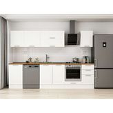 Alvinka 305X210 cm Klasik Mebran Mutfak Dolabı M-E90S50S45-2 Beyaz - Suntalam