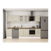 Alvinka 305X210 Cm Klasik Mebran Mutfak Dolabı, M E90S50S45 3 Mebran Kumtaşı Suntalam