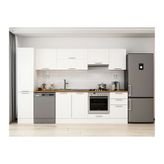 Alvinka 305X210 Cm Klasik Mebran Mutfak Dolabı, Mb E90B45S50 1 Mebran Beyaz Suntalam