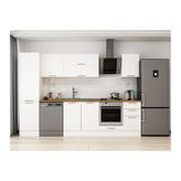 Alvinka 305X210 Cm Klasik Mebran Mutfak Dolabı, Mb E90B50S45 2 Mebran Beyaz Suntalam
