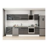 Alvinka 305X210 Cm Mutfak Dolabı, M E80S60S45 2 Antrasit Suntalam