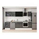 Alvinka 305X210 Cm Mutfak Dolabı, M E80S60S45 3 Antrasit Suntalam
