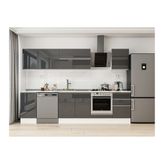 Alvinka 305X210 Cm Mutfak Dolabı, M E90S45S50 2 Antrasit Suntalam