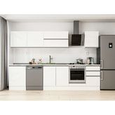 Alvinka 310X210 cm High Gloss Mutfak Dolabı M-E80S60S50-2 Beyaz - Suntalam