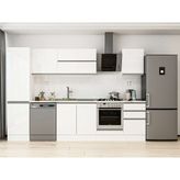 Alvinka 310X210 cm High Gloss Mutfak Dolabı MB-E90B50S50-2 Beyaz - Suntalam