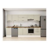 Alvinka 310X210 Cm Klasik Mebran Mutfak Dolabı, M E80S50S60 1 Mebran Kumtaşı Suntalam