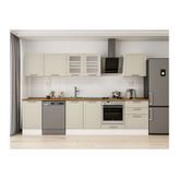 Alvinka 310X210 Cm Klasik Mebran Mutfak Dolabı, M E80S50S60 3 Mebran Kumtaşı Suntalam