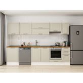 Alvinka 310X210 cm Klasik Mebran Mutfak Dolabı M-E90S60S40-1 Kumtaşı - Suntalam