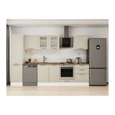 Alvinka 310X210 Cm Klasik Mebran Mutfak Dolabı, Mb E80B50S60 3 Mebran Kumtaşı Suntalam