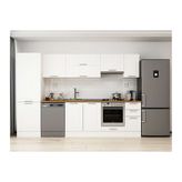 Alvinka 310X210 Cm Klasik Mebran Mutfak Dolabı, Mb E90B60S40 1 Mebran Beyaz Suntalam