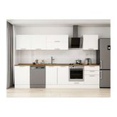Alvinka 320X210 Cm Klasik Mebran Mutfak Dolabı, M E80S60S60 2 Mebran Beyaz Suntalam