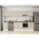 Alvinka 320X210 cm Klasik Mebran Mutfak Dolabı M-E90S50S60-1 Kumtaşı - Suntalam