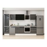 Alvinka 320X210 Cm Mutfak Dolabı, Mb E90B50S60 3 Antrasit Suntalam