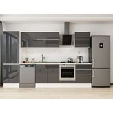 Alvinka 330X210 cm High Gloss Mutfak Dolabı MB-E90B60S60-2 Antrasit - Suntalam