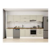 Alvinka 330X210 Cm Klasik Mebran Mutfak Dolabı, M E90S60S60 1 Mebran Kumtaşı Suntalam