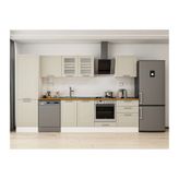 Alvinka 330X210 Cm Klasik Mebran Mutfak Dolabı, Mb E90B60S60 3 Mebran Kumtaşı Suntalam