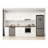 Alvinka 365X222 Cm Klasik Mebran Mutfak Dolabı, Mb E80S40S45 1 Mebran Beyaz Suntalam