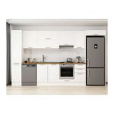 Alvinka 365X222 Cm Klasik Mebran Mutfak Dolabı, Mbb E80B40S45 1 Mebran Beyaz Suntalam