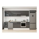 Alvinka 365X222 Cm Mutfak Dolabı, Mb E80S45S40 1 Antrasit Suntalam