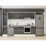 Alvinka 365X240 cm High Gloss Mutfak Dolabı MBB-E80B45S40-1 Antrasit - Suntalam