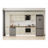 Alvinka 365X240 Cm Klasik Mebran Mutfak Dolabı, Mbb E80B40S45 2 Mebran Kumtaşı Suntalam