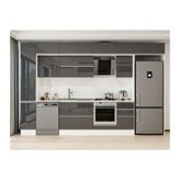 Alvinka 365X240 Cm Mutfak Dolabı, Mbb E80B40S45 2 Antrasit Suntalam