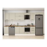 Alvinka 370X222 Cm Klasik Mebran Mutfak Dolabı, Mb E80S45S45 2 Mebran Kumtaşı Suntalam