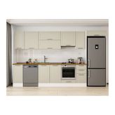 Alvinka 370X222 Cm Klasik Mebran Mutfak Dolabı, Mb E90S40S40 1 Mebran Kumtaşı Suntalam