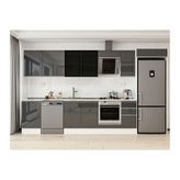Alvinka 370X222 Cm Mutfak Dolabı, Mb E80S50S40 3 Antrasit Suntalam