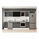 Alvinka 370X240 Cm Mutfak Dolabı, Mb E80S45S45 3 Antrasit Suntalam