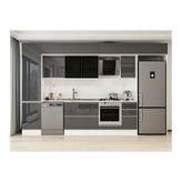 Alvinka 370X240 Cm Mutfak Dolabı, Mbb E80B50S40 3 Antrasit Suntalam