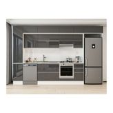 Alvinka 370X240 Cm Mutfak Dolabı, Mbb E90B40S40 1 Antrasit Suntalam