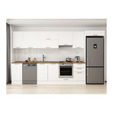 Alvinka 375X222 Cm Klasik Mebran Mutfak Dolabı, Mb E80S45S50 1 Mebran Beyaz Suntalam