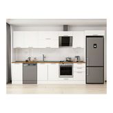 Alvinka 375X222 Cm Klasik Mebran Mutfak Dolabı, Mb E80S45S50 2 Mebran Beyaz Suntalam
