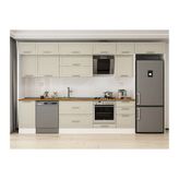 Alvinka 375X240 Cm Klasik Mebran Mutfak Dolabı, Mb E80S45S50 2 Mebran Kumtaşı Suntalam