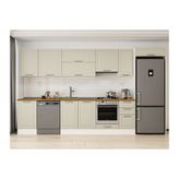 Alvinka 380X222 Cm Klasik Mebran Mutfak Dolabı, Mb E90S50S40 1 Mebran Kumtaşı Suntalam
