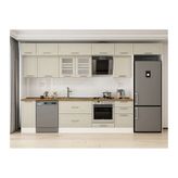 Alvinka 380X240 Cm Klasik Mebran Mutfak Dolabı, Mb E90S40S50 3 Mebran Kumtaşı Suntalam
