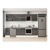 Alvinka 385X222 Cm Mutfak Dolabı, Mb E80S45S60 2 Antrasit Suntalam