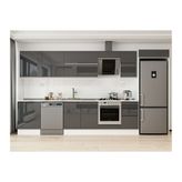 Alvinka 385X222 Cm Mutfak Dolabı, Mb E80S60S45 2 Antrasit Suntalam
