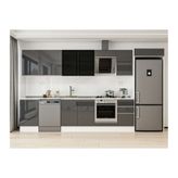 Alvinka 385X222 Cm Mutfak Dolabı, Mb E90S50S45 3 Antrasit Suntalam