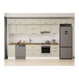 Alvinka 385X240 Cm Klasik Mebran Mutfak Dolabı, Mb E90S45S50 1 Mebran Kumtaşı Suntalam