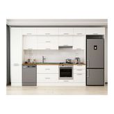 Alvinka 385X240 Cm Klasik Mebran Mutfak Dolabı, Mbb E90B45S50 1 Mebran Beyaz Suntalam