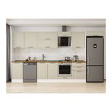 Alvinka 390X222 Cm Klasik Mebran Mutfak Dolabı, Mb E80S50S60 2 Mebran Kumtaşı Suntalam