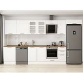 Alvinka 390X222 cm Klasik Mebran Mutfak Dolabı MB-E90S60S40-3 Beyaz - Suntalam