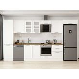 Alvinka 390X222 cm Klasik Mebran Mutfak Dolabı MBB-E80B50S60-3 Beyaz - Suntalam