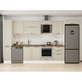 Alvinka 390X222 cm Klasik Mebran Mutfak Dolabı MBB-E90B40S60-2 Kumtaşı - Suntalam - Kum Beji