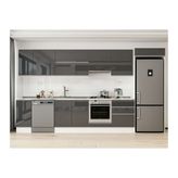 Alvinka 390X222 Cm Mutfak Dolabı, Mb E90S40S60 1 Antrasit Suntalam