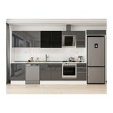 Alvinka 390X222 Cm Mutfak Dolabı, Mb E90S60S40 3 Antrasit Suntalam